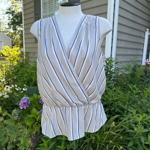 Banana Republic sleeveless peplum
